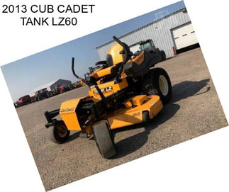 2013 CUB CADET TANK LZ60