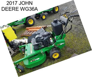 2017 JOHN DEERE WG36A