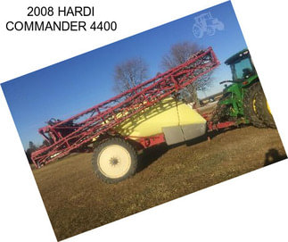 2008 HARDI COMMANDER 4400