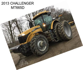 2013 CHALLENGER MT665D