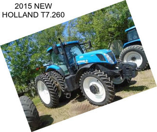 2015 NEW HOLLAND T7.260