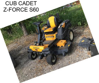 CUB CADET Z-FORCE S60