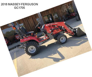 2018 MASSEY-FERGUSON GC1705