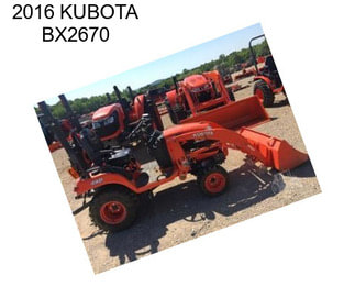 2016 KUBOTA BX2670