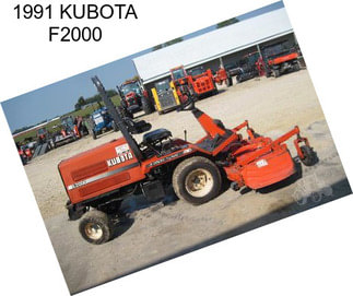 1991 KUBOTA F2000