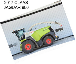 2017 CLAAS JAGUAR 980