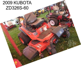 2009 KUBOTA ZD326S-60