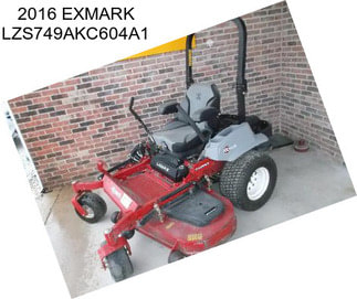 2016 EXMARK LZS749AKC604A1