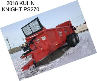 2018 KUHN KNIGHT PS270