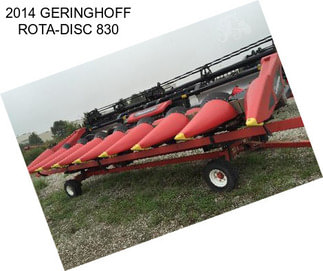 2014 GERINGHOFF ROTA-DISC 830