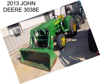 2013 JOHN DEERE 3038E