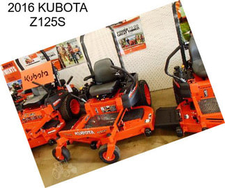 2016 KUBOTA Z125S