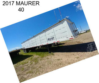 2017 MAURER 40