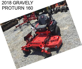 2018 GRAVELY PROTURN 160