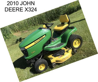 2010 JOHN DEERE X324