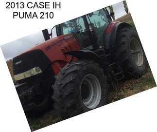 2013 CASE IH PUMA 210