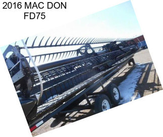 2016 MAC DON FD75