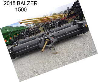 2018 BALZER 1500