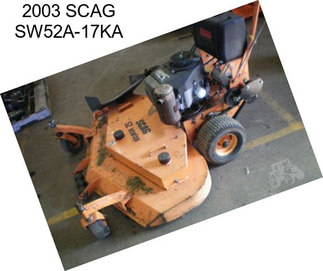 2003 SCAG SW52A-17KA
