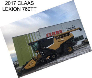 2017 CLAAS LEXION 760TT