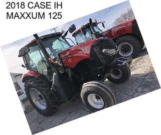 2018 CASE IH MAXXUM 125