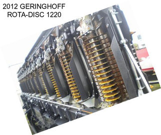 2012 GERINGHOFF ROTA-DISC 1220