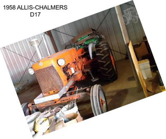 1958 ALLIS-CHALMERS D17