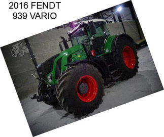 2016 FENDT 939 VARIO