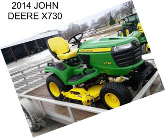 2014 JOHN DEERE X730