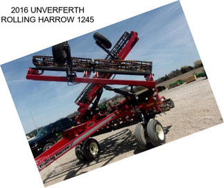 2016 UNVERFERTH ROLLING HARROW 1245