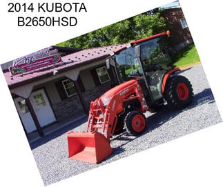 2014 KUBOTA B2650HSD