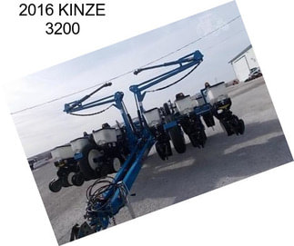 2016 KINZE 3200