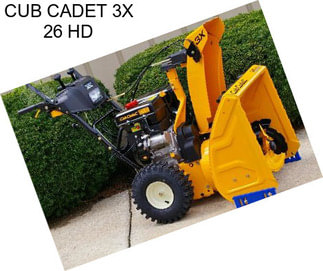 CUB CADET 3X 26 HD