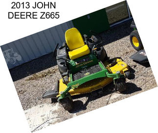 2013 JOHN DEERE Z665