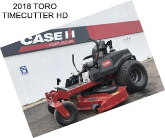 2018 TORO TIMECUTTER HD