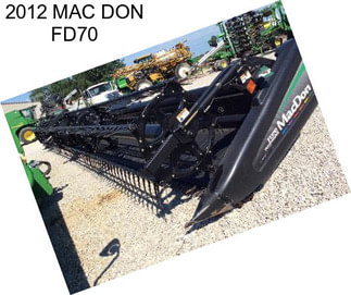 2012 MAC DON FD70