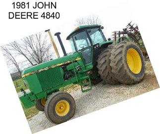 1981 JOHN DEERE 4840