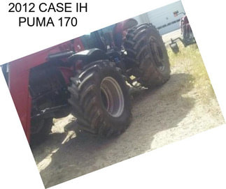 2012 CASE IH PUMA 170