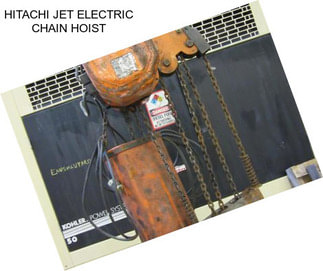 HITACHI JET ELECTRIC CHAIN HOIST