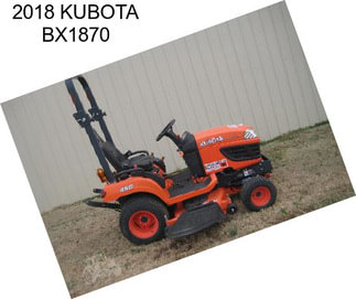 2018 KUBOTA BX1870