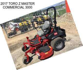 2017 TORO Z MASTER COMMERCIAL 3000