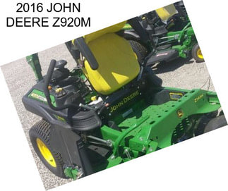 2016 JOHN DEERE Z920M