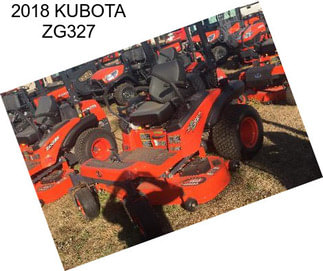 2018 KUBOTA ZG327