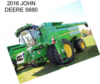 2016 JOHN DEERE S680