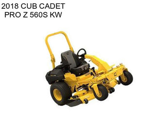 2018 CUB CADET PRO Z 560S KW