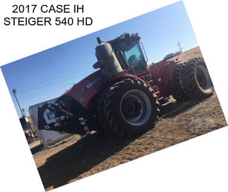 2017 CASE IH STEIGER 540 HD