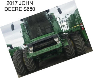 2017 JOHN DEERE S680