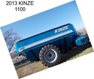 2013 KINZE 1100