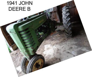 1941 JOHN DEERE B