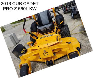 2018 CUB CADET PRO Z 560L KW